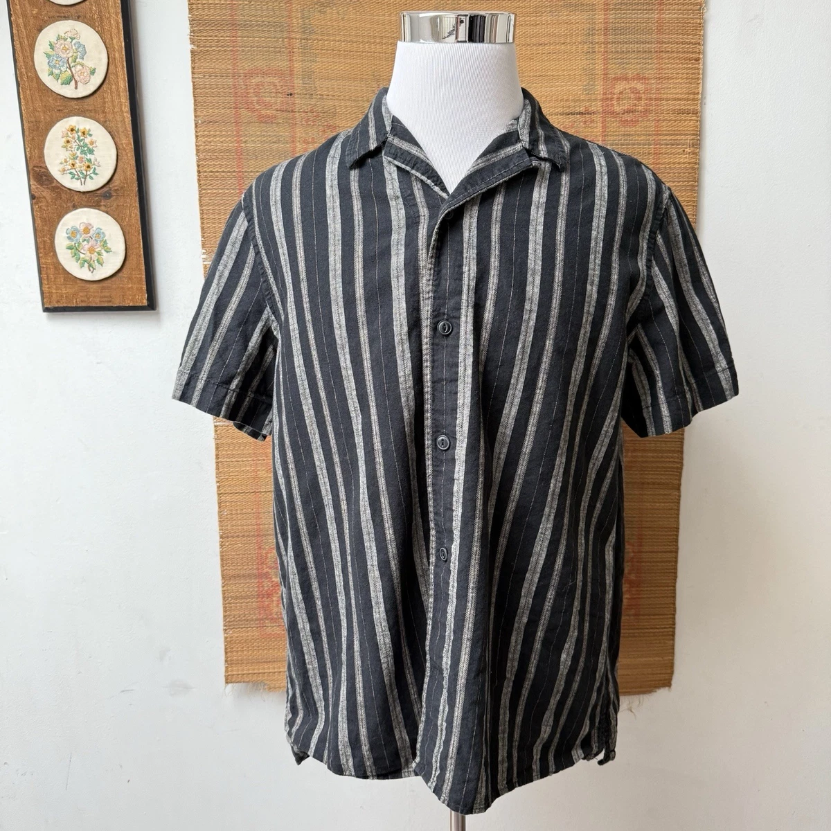 む*つ様 希少 banana republic stripe linen sla Las mejores ofertas en Ropa de mujer Banana Republic Manga Corta