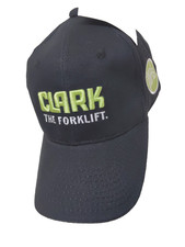 NWT CLARK The Forklift Black Hat Baseball Cap Strap Back Embroidered Cotton