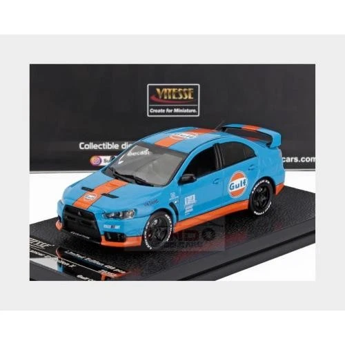 1:43 VITESSE Mitsubishi Lancer Evolution X Gulf Livery 2008 VE29352 - Immagine 2 di 2