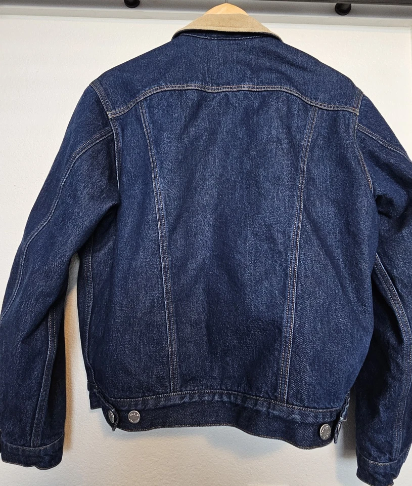 Nudie Jeans Johnny Thunder 羊毛毯内衬卡车司机夹克男式 S 码,   — 第 4/4 张图片