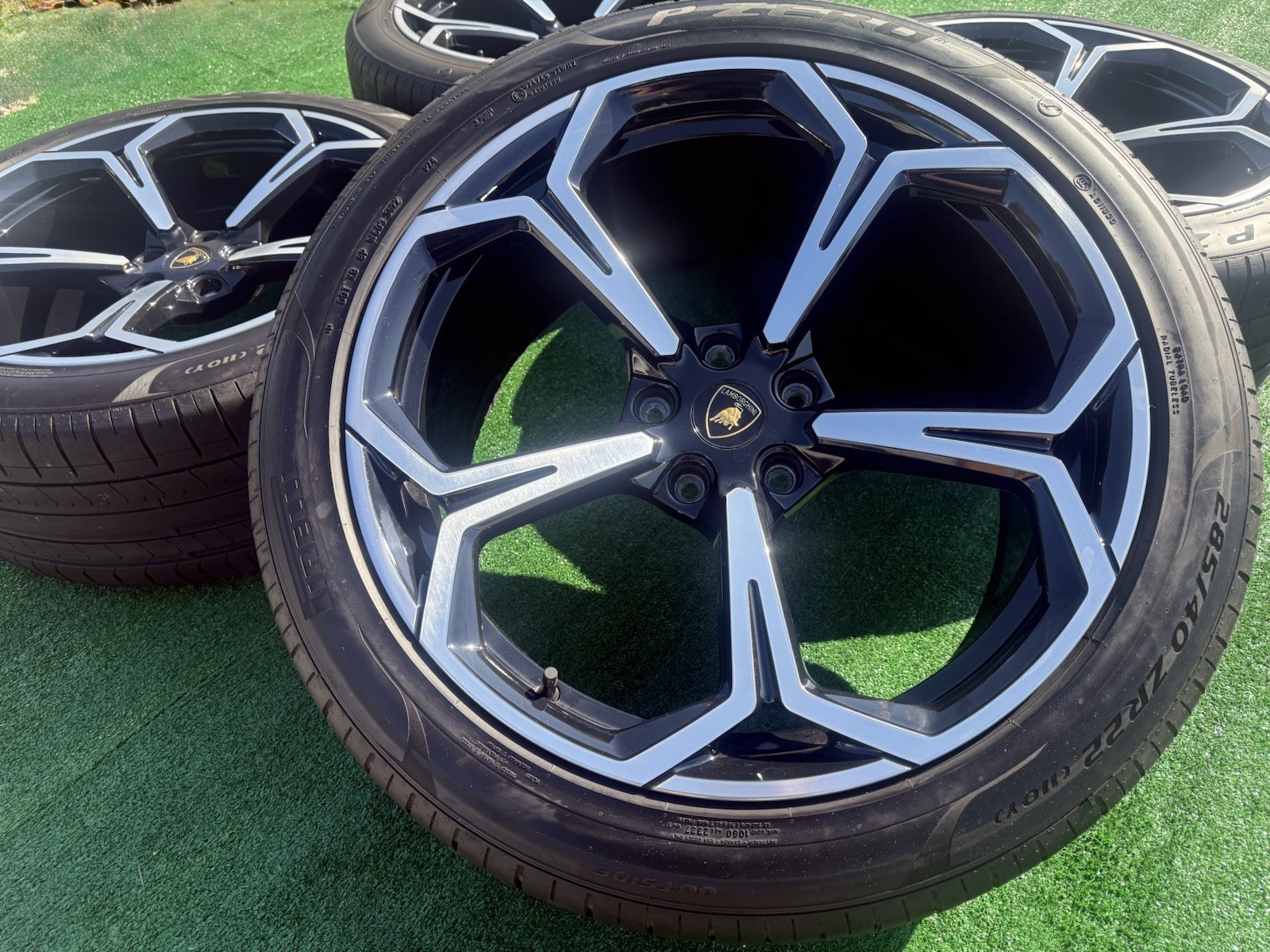 Lamborghini Urus OEM 22” Nath Forged Wheels w/ Pirelli P-Zero Tires + TPMS