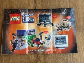 Lego Studio 1355 Temple of Doom Near Complete w/manual No Box 1 piece missing
