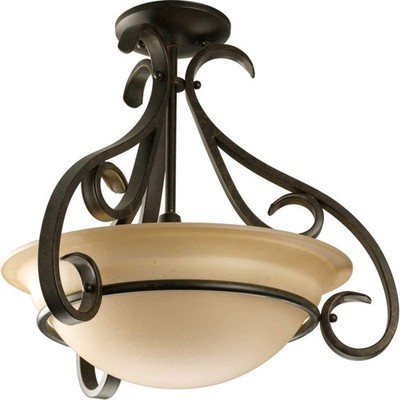 3-Light Foyer Pendant, Torino Collection, Indoor, P3843-77, Forged Bronze