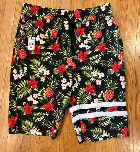 CONTENDER MEN'S XL BLACK/MULTI COLOR SIZE DRAWSTRING GYM SHORTS w/POCKETS-NWT