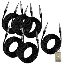Guitar Cord Instrument Cable - Pro Audio Wire Electric Music Straight Gold Jack