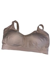 Warners Blissful Benefits Bra Large Beige Side Smoothing Wireless RM3911W