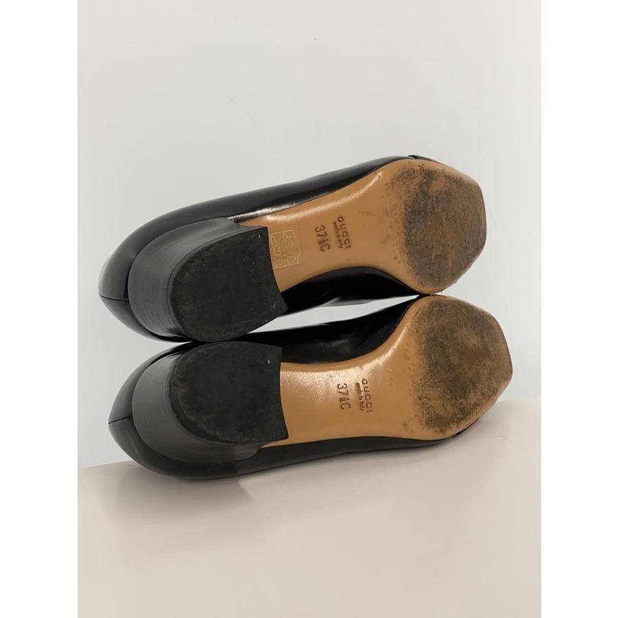 GUCCI Pumps Heel Horsebit Sherry Line Leather Black EU37.5/US7.5 113333c thumbnail 13