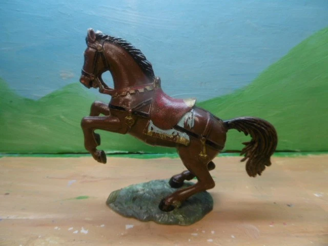 LOT SOLDATS ANCIENS Starlux Cavaliers Moyen Âge Chevaliers figurines 1
