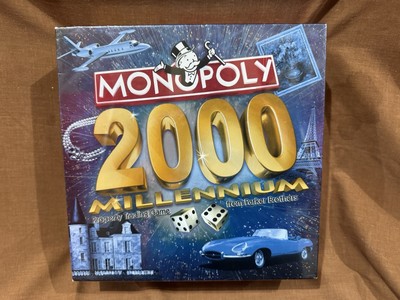 MONOPOLY 2000 MILLENNIUM EDITION BOARD GAME 1999 RARE BLUE BOX SEALED NEW MINT