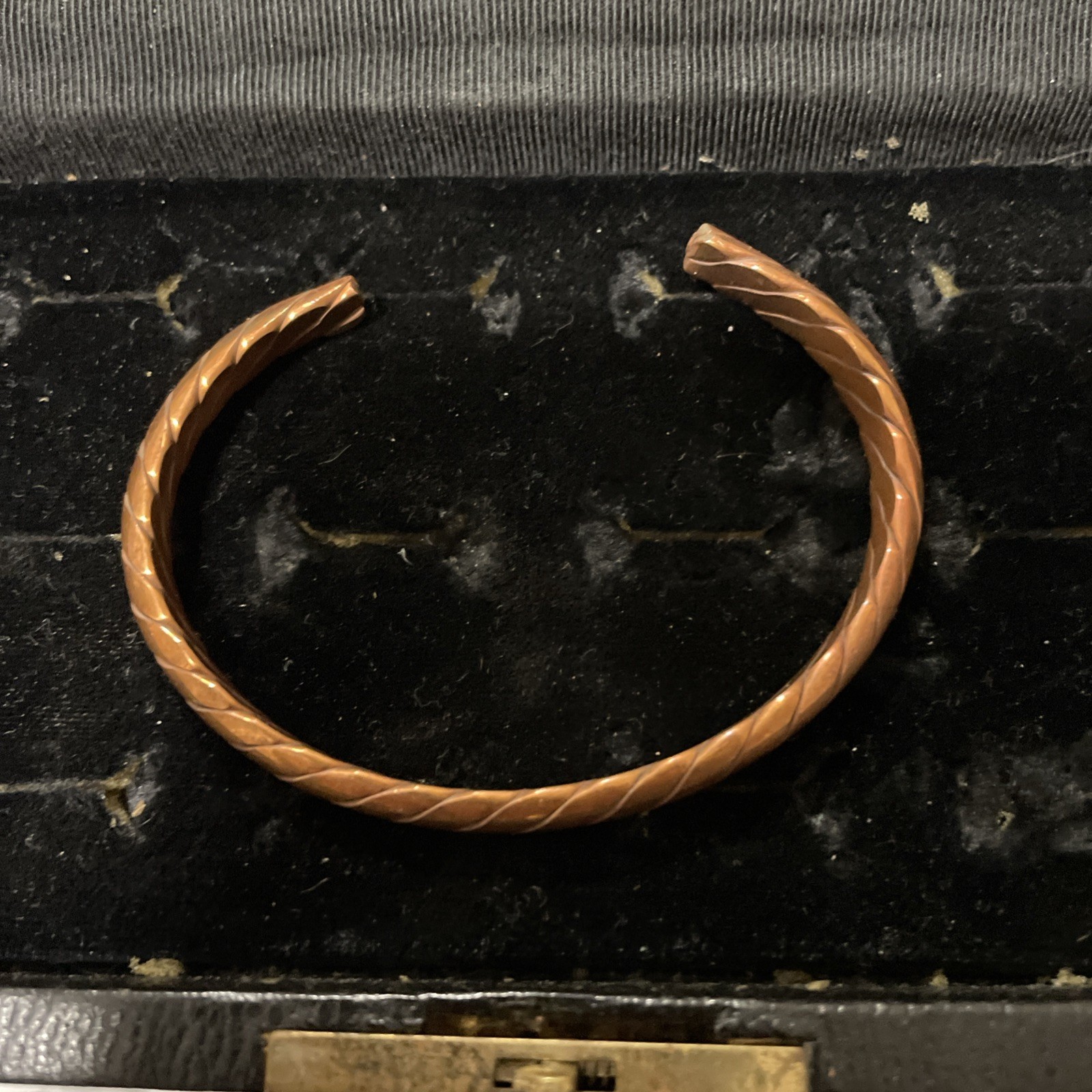 VTG Solid Copper Braided Cuff Bracelet - image 2