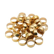 Hitefu 50PCS Brass Compression Sleeves Ferrules, 5/8"" 16Mm Tube OD Metals ...
