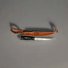 1967 Normark Fiskar Finland Stainless Steel Filet Knife #76