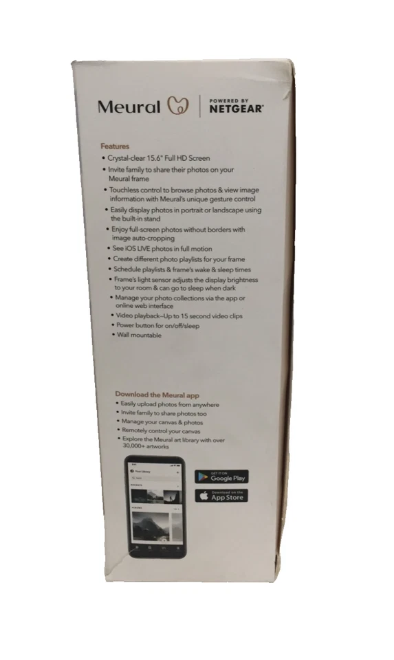 NETGEAR Meural WiFi Photo Frame MC315GDW Opened - Not Tested New - Image 3 of 4