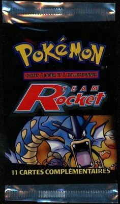 Pokemon Leviator Team Rocket Leerer Booster Französisch