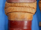 Antique Vintage Goldsmith 1930's Bill Dickey Yankees Catcher's Shin Knee Guards — photo 3