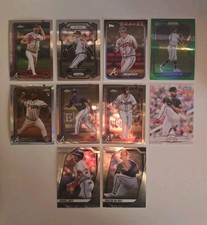 MLB Atlanta Braves Card Lot Of 10 - Sale, Maddux, Murphy, Pache, Holmes, Profar