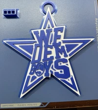 We Dem Boys XL Dallas Cowboys Chain 42 Long Statement Fan Necklace NFL Football