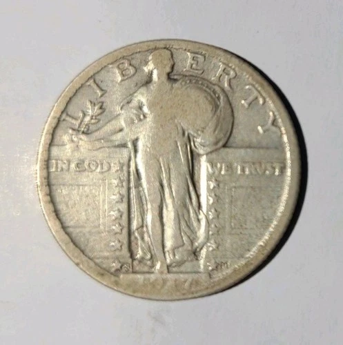 1917-S Type 2 Standing Liberty Quarter Silver Better Date Album Coin