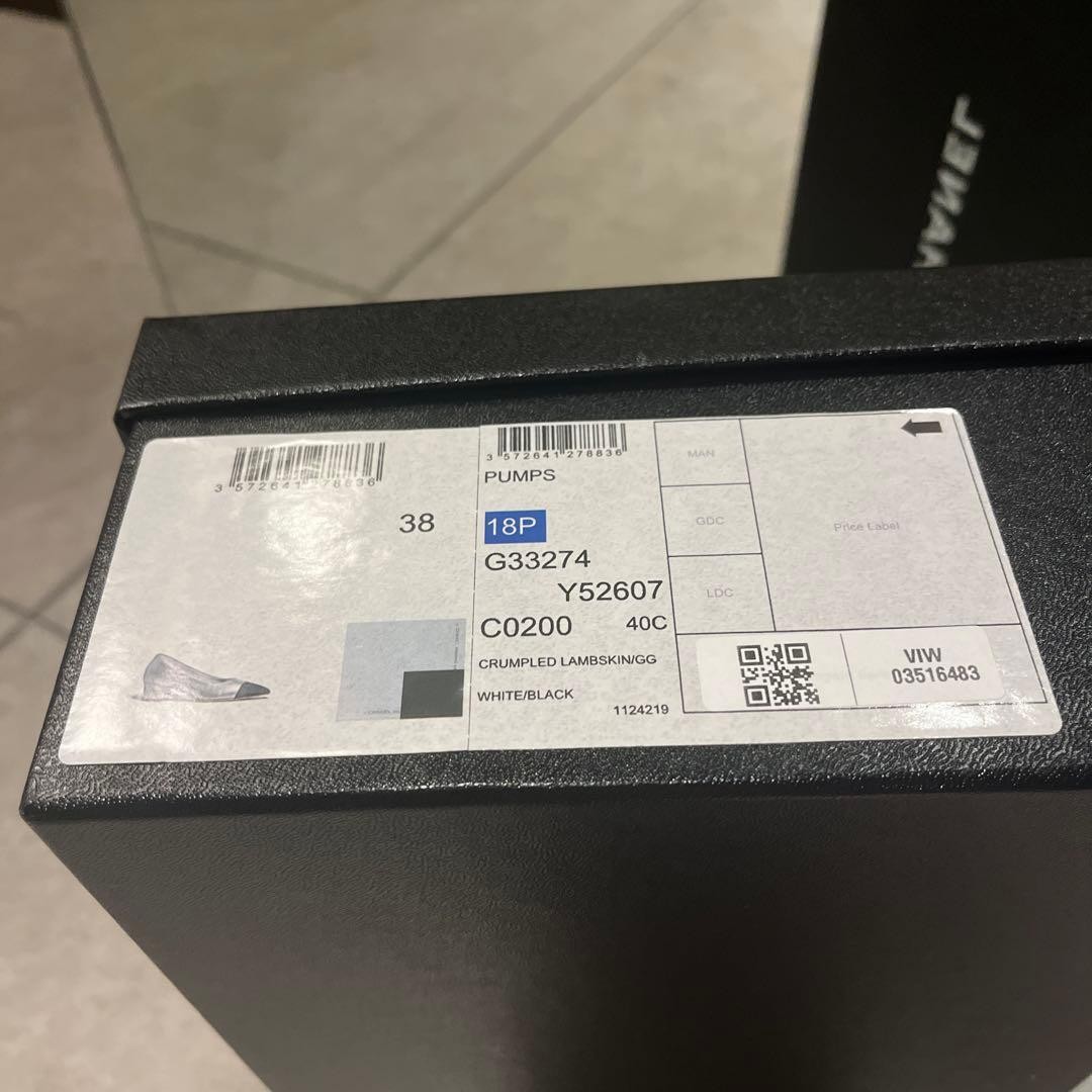 Chanel Grosgrain Pointed Toe Pumps Coco Mark Bicolor Size 38 US About8 For Women thumbnail 12