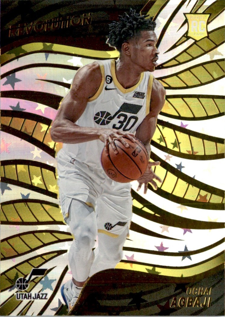 Ochai Agbaji 2022-23 Panini Revolution Astro RC #121 Utah Jazz