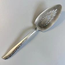 Vtg Oneida Pierced Pie Server Flatware Utensils Silverplate Silver Plate