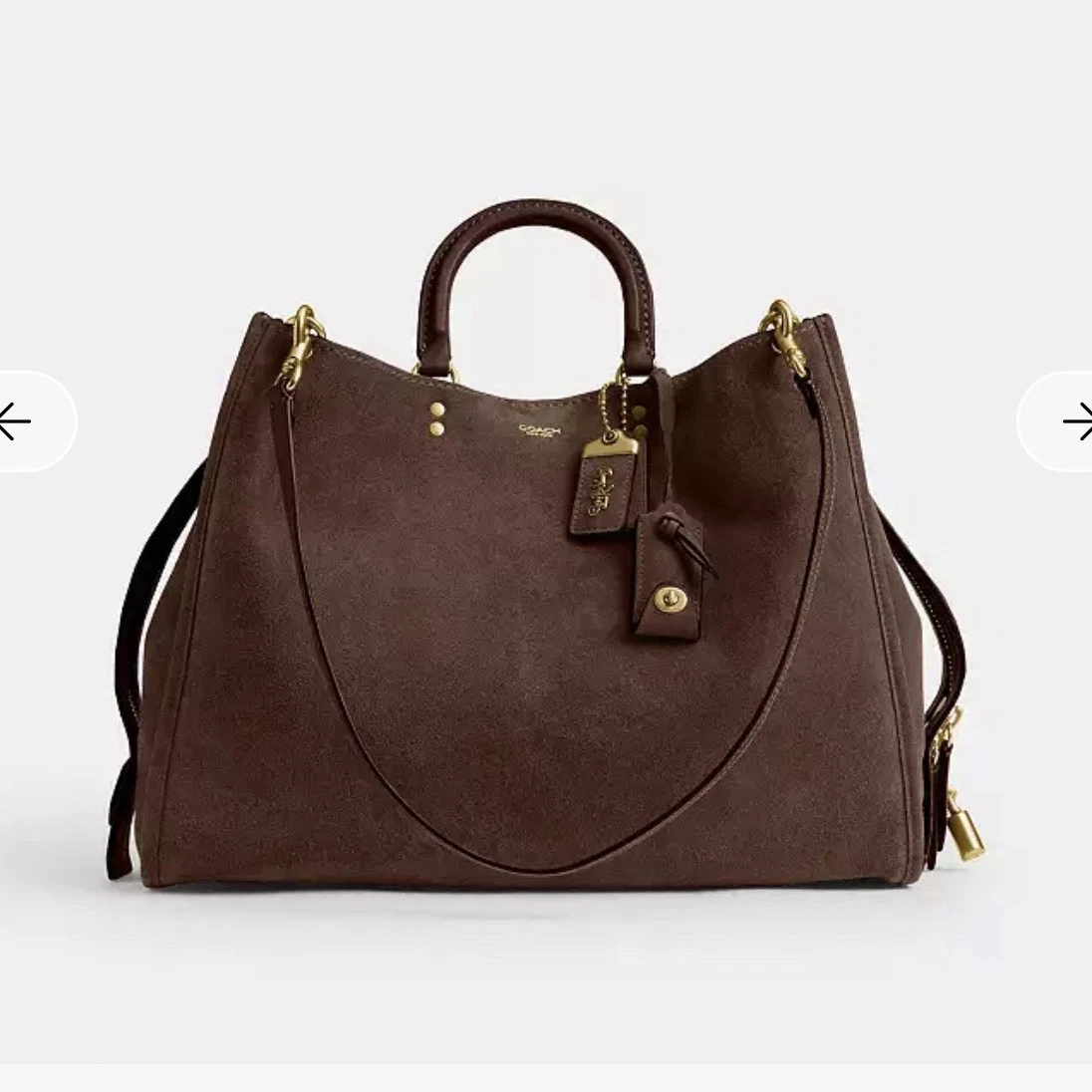 Coach Suede Satchel Bags & Handbags for Women for sale | eBay