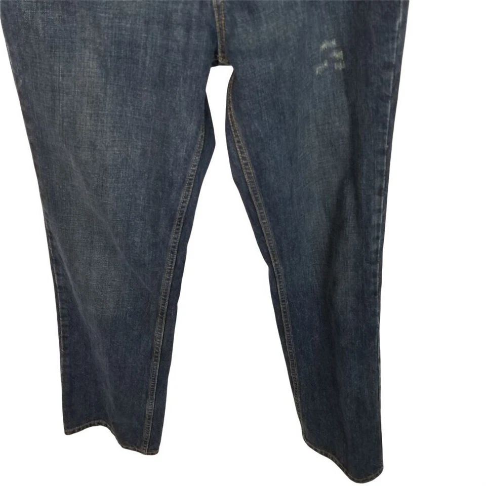 Pantalones de mezclilla John B. Stetson ajustados rectos lavado oscuro para hombre 30X30 azul Foto 3 de 4