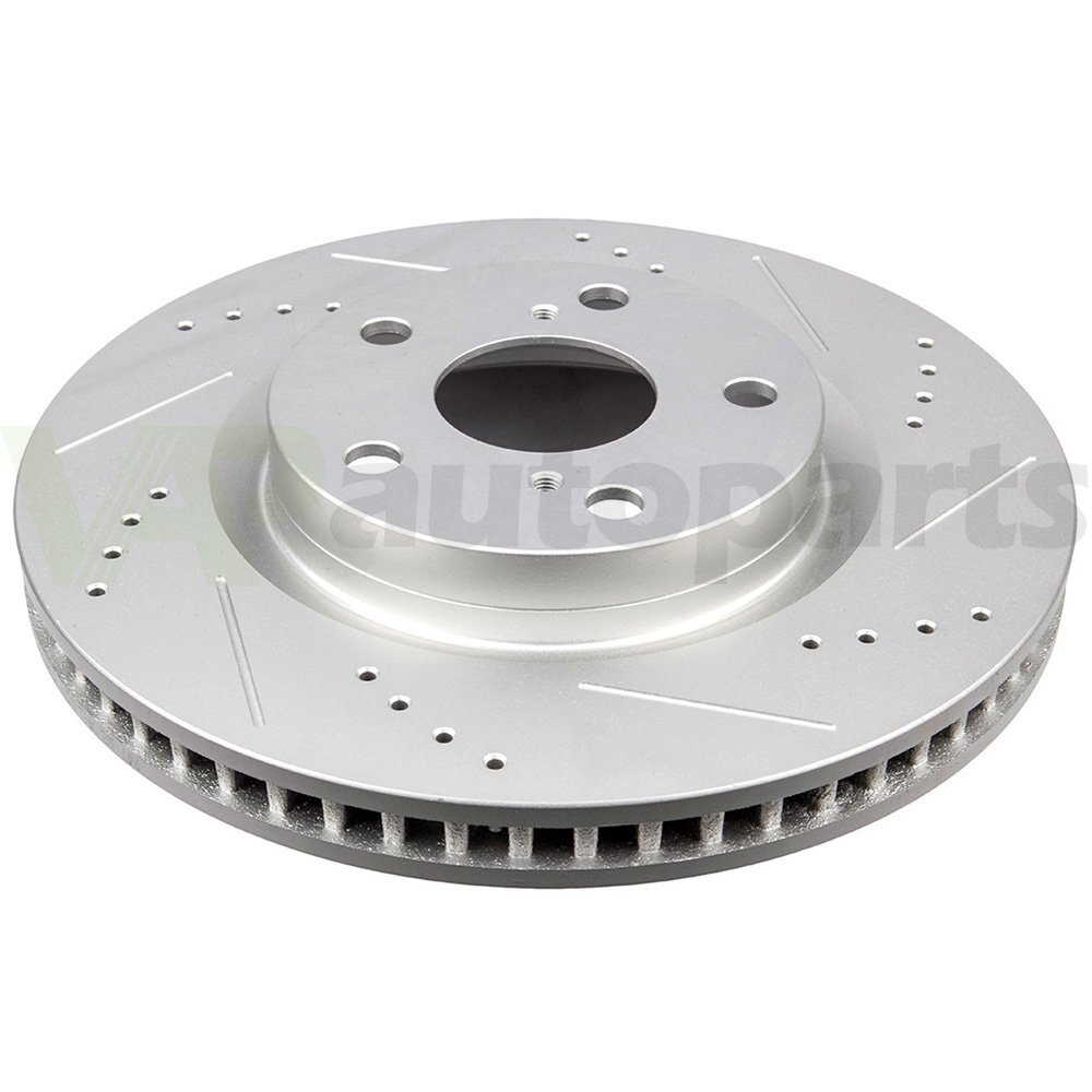 Front Brake Rotors Disc and Ceramic Pads For Vibe Scion tC iM Drilled