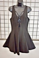 STYLESTALKER A.LINE Women’s Deep-V "the black little Dress"  Size Small On Sale