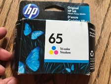 Unused HP N9K01AN 65 Ink Cartridge - Tri-Color