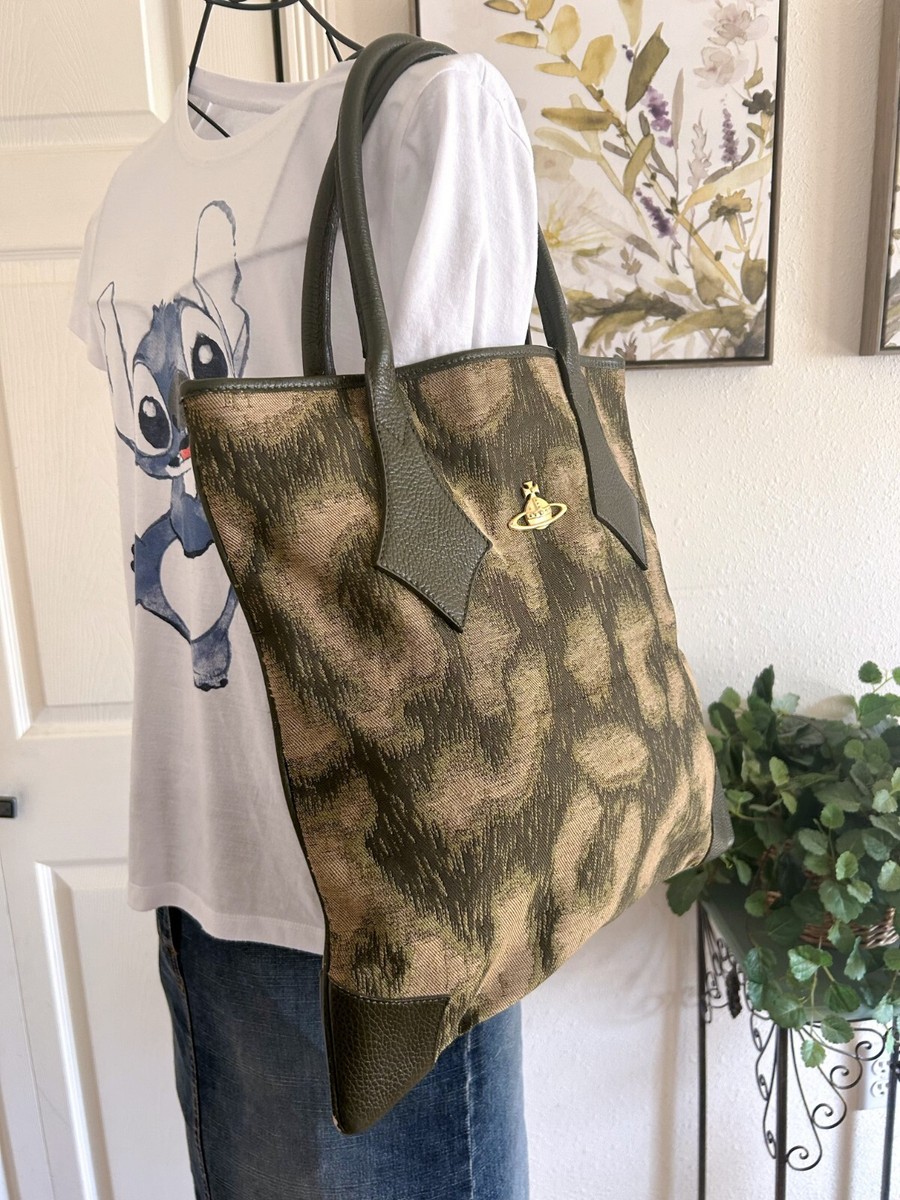 Vivienne Westwood Canvas Leather Tote Bag Orb Denim | eBay