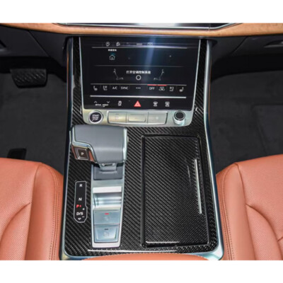 Echt Carbon Aufkleber für die Schaltwählereinheit-Blende Audi Q7 Q8 2020-2024
