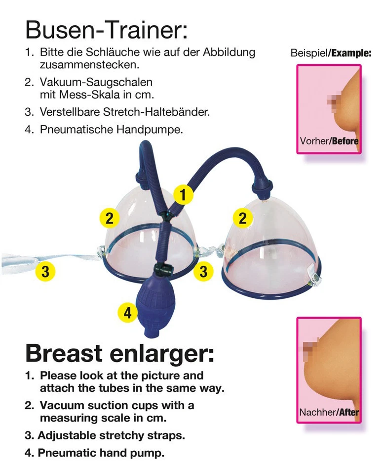 Easy Grow Vacuum Breast Pump You2Toys Ventose per Seno vergrößert den busen - Immagine 4 di 4