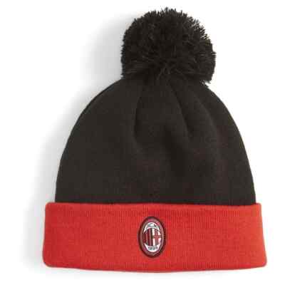 Hut PUMA Acm Milan Fan Pom Beanie Bohne Black-For-All 024679 01