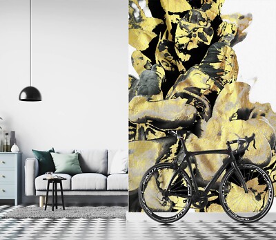 3D Golden Art Texture G15506 Wallpaper Wall Murals Removable Self-adhesive Honey