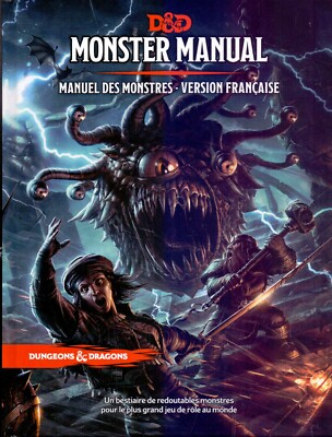 ROLEPLAYING GAME / D&D 5 / DUNGEONS AND DRAGONS 5 MONSTER MANUAL TRANSLATION BBE