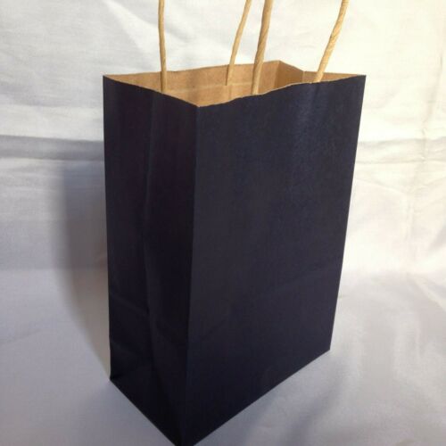 Gift Bags Kraft Paper Carrier Present Handles Wedding Birthday Bag 21cm x 15cm - Picture 11 of 14