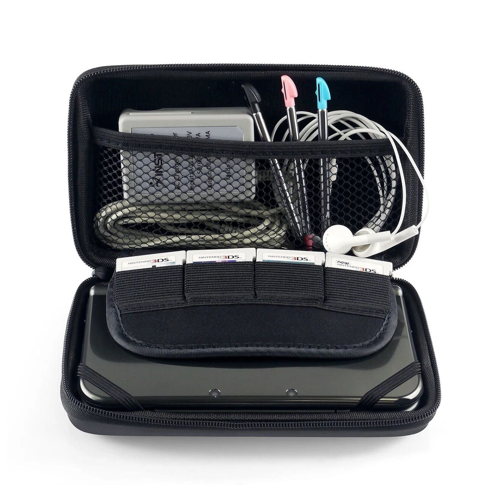 黑色 EVA 旅行手提箱 保护袋 适用于 Nintend 全新 2DS XL 3DS LL — 第 2/4 张图片