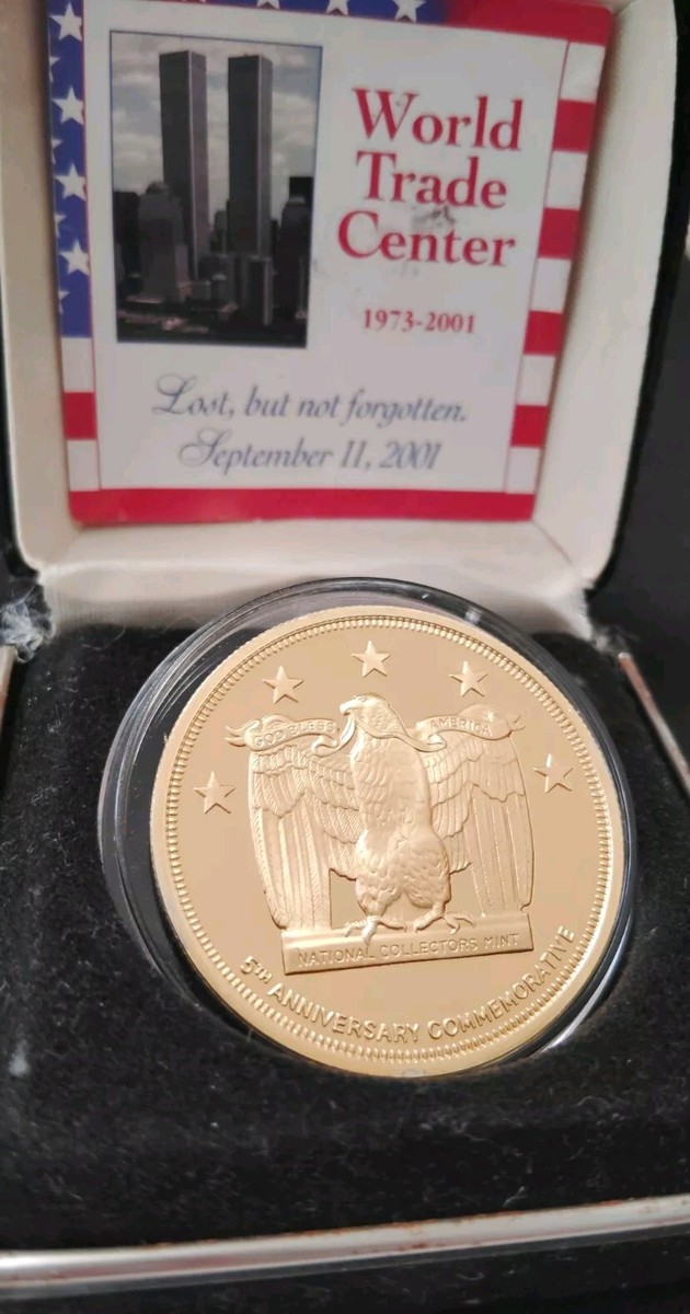 Remember 911 World Trade Center 1 Troy SILVER Proof Commemorative