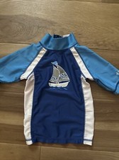 UV Skinz Rash Guard Boys Swim Shirt / 2t / Blue White Boat