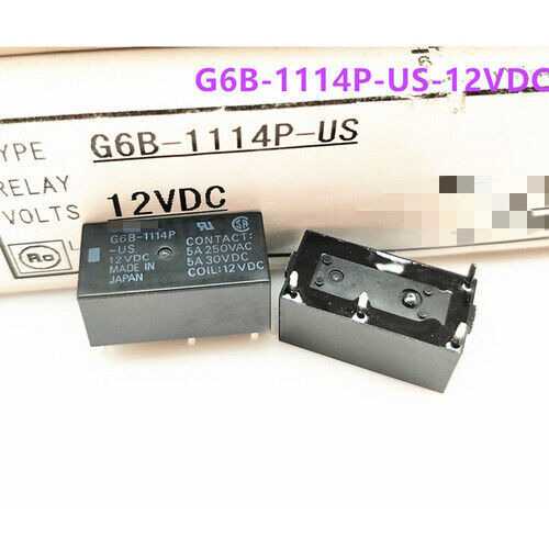 10 Relais OMRON G6B-1114P-US-12VDC 4 Broches - Lot Neuf Sous Emballage, 12V DC