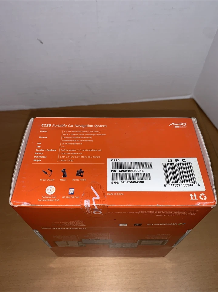 Mio DigiWalker C220 Automotive Mountable GPS - Image 2 of 3