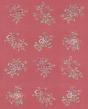 Antoinette Floral Panel Faded Red by French General for Moda 44" X 36"