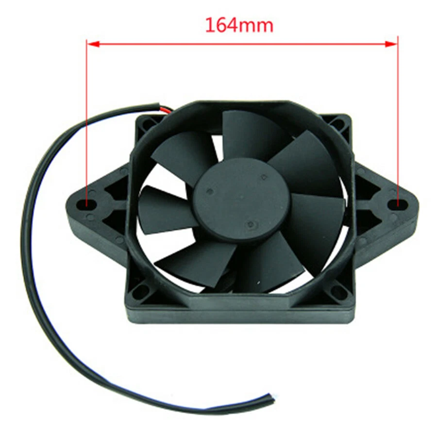 1×Black Electric Radiator Cooling Fan For 200cc 250cc Quad ATV Go Kart Dirt Bike Foto 2 de 4
