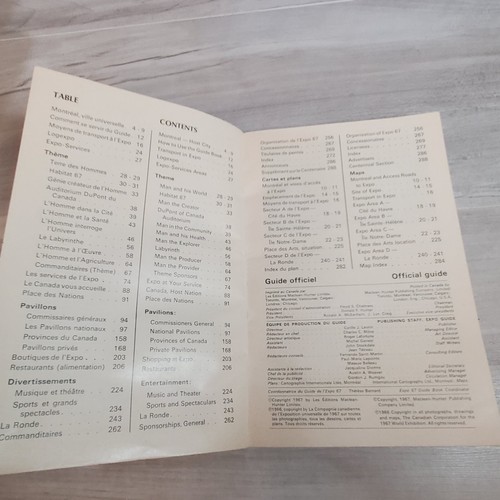 Worlds Fair Vintage 1967 Expo67 Montreal Official Guide Book French English - Picture 15 of 24