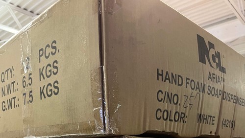 Dispenser di sapone schiumogeno Afia - unità singola - bianco o nero - Foto 5 di 5