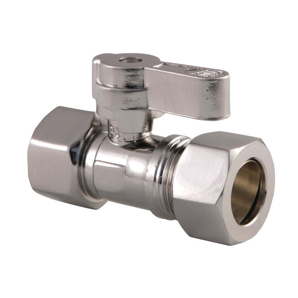 Kingston Brass 12 Ips X 58 Od Comp Straight Stop Valve Ebay 