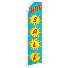 Hot Sale Advertising Swooper Feather Flutter Flag Sale Flag
