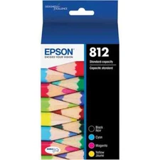 Original Epson 812 Black/ Color Ink Cartridges WF-7820 7840 7310 EC-C7000 T812