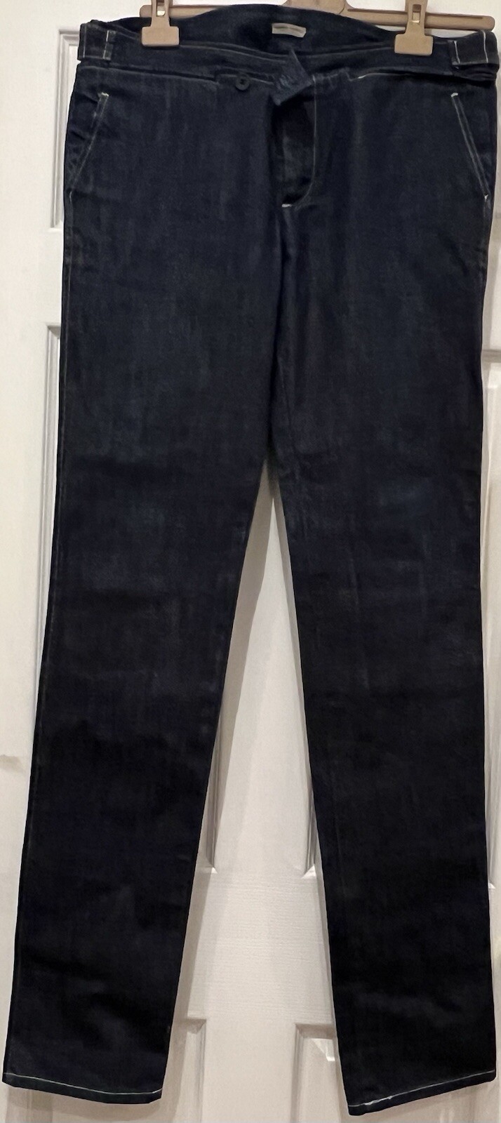 BOTTEGA VENETA Women Size 12 (EU42) Blue Jeans Dark Wash Made In Italy